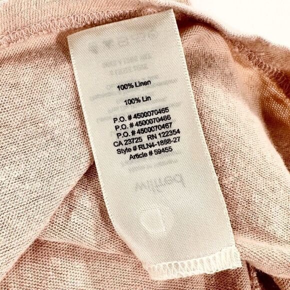 Aritzia Wilfred sartre pink off the shoulder linen swing top S - Picture 6 of 10